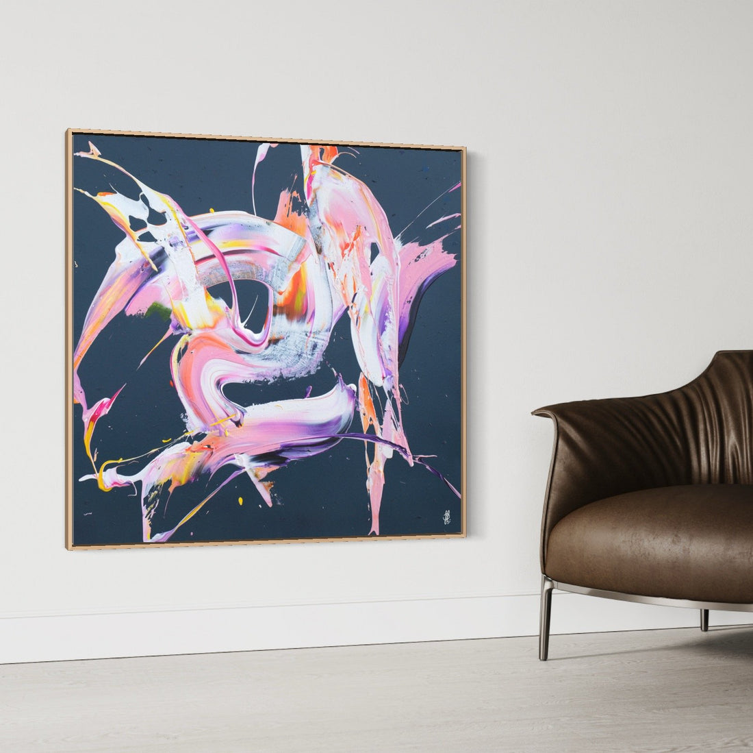 Canvas m. svevelist Less is more 14 113x113/ Jacob Lund Rammemakeriet